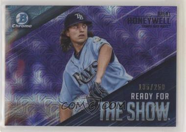 2019 Bowman - Ready for the Show Chrome - Mega Box Purple Mojo Refractor #RFTS-19 - Brent Honeywell /250