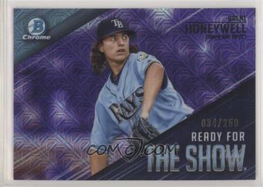 2019 Bowman - Ready for the Show Chrome - Mega Box Purple Mojo Refractor #RFTS-19 - Brent Honeywell /250