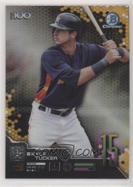 2019 Bowman - Scouts Top 100 Chrome - Gold Refractor #BTP-15 - Kyle Tucker /50