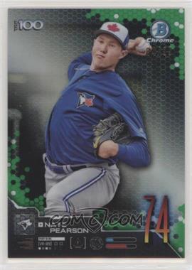 2019 Bowman - Scouts Top 100 Chrome - Green Refractor #BTP-74 - Nate Pearson /99