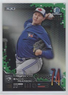 2019 Bowman - Scouts Top 100 Chrome - Green Refractor #BTP-74 - Nate Pearson /99