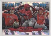 Brandon Marsh, Jo Adell, Matt Thaiss #/150