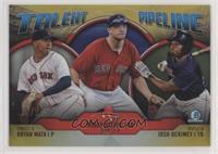 Bryan Mata, Bobby Dalbec, Josh Ockimey #/50