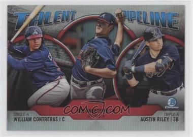 2019 Bowman - Talent Pipeline Chrome #TP-ATL - William Contreras, Ian Anderson, Austin Riley