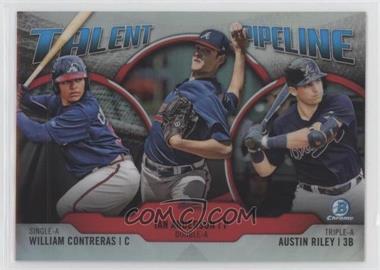 2019 Bowman - Talent Pipeline Chrome #TP-ATL - William Contreras, Ian Anderson, Austin Riley