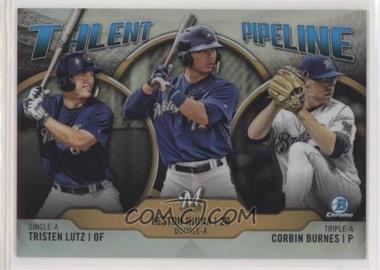 2019 Bowman - Talent Pipeline Chrome #TP-MIL - Tristen Lutz, Keston Hiura, Corbin Burnes