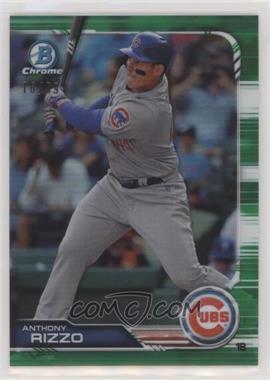 2019 Bowman Chrome - [Base] - Green Refractor #56 - Anthony Rizzo /99