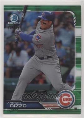 2019 Bowman Chrome - [Base] - Green Refractor #56 - Anthony Rizzo /99