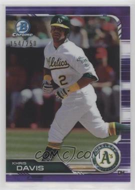 2019 Bowman Chrome - [Base] - Purple Refractor #46 - Khris Davis /250