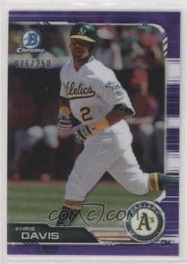 2019 Bowman Chrome - [Base] - Purple Refractor #46 - Khris Davis /250