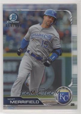 2019 Bowman Chrome - [Base] - Refractor #22 - Whit Merrifield /499