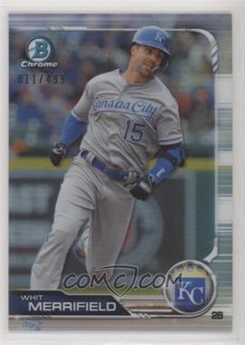 2019 Bowman Chrome - [Base] - Refractor #22 - Whit Merrifield /499