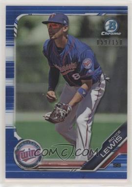 2019 Bowman Chrome - Prospects - Blue Refractor #BCP-151 - Royce Lewis /150