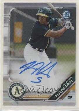 2019 Bowman Chrome - Prospects Autographs - Refractor #CPA-JHA - Jameson Hannah /499