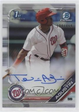 2019 Bowman Chrome - Prospects Autographs - Refractor #CPA-TA - Telmito Agustin /499