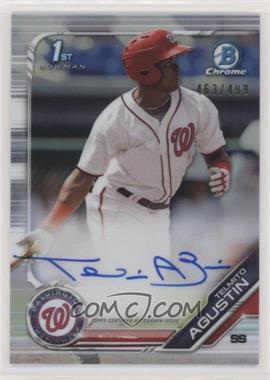 2019 Bowman Chrome - Prospects Autographs - Refractor #CPA-TA - Telmito Agustin /499