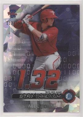 2019 Bowman Chrome - Stat Tracker - Atomic Refractor #ST-AB - Alec Bohm /150