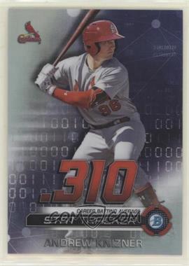 2019 Bowman Chrome - Stat Tracker #ST-AK - Andrew Knizner