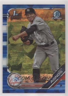 2019 Bowman Chrome Draft Sapphire Edition - [Base] - Blue #BDC-72 - Jake Agnos /99