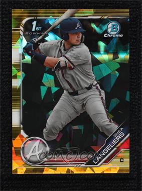 2019 Bowman Chrome Draft Sapphire Edition - [Base] - Gold #BDC-67 - Shea Langeliers /15