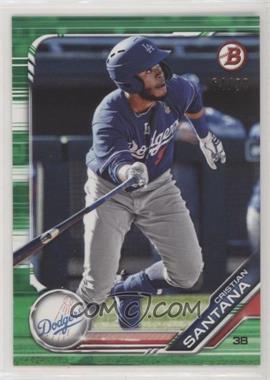 2019 Bowman Draft - [Base] - Green #BD-80 - Cristian Santana /99