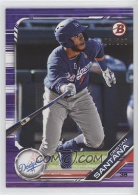 2019 Bowman Draft - [Base] - Purple #BD-80 - Cristian Santana /250