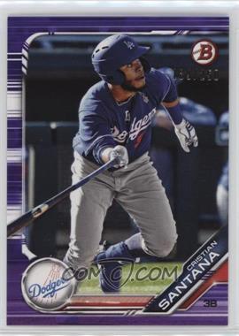 2019 Bowman Draft - [Base] - Purple #BD-80 - Cristian Santana /250