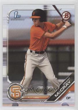 2019 Bowman Draft - [Base] #BD-4 - Grant McCray