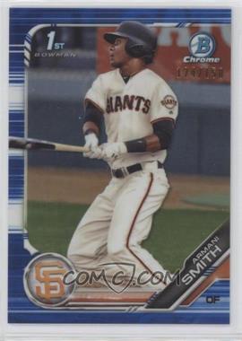 2019 Bowman Draft - Chrome - Blue Refractor #BDC-157 - Armani Smith /150