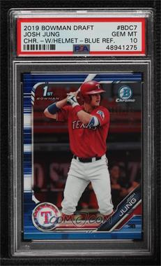 2019 Bowman Draft - Chrome - Blue Refractor #BDC-7 - Josh Jung /150 [PSA 10 GEM MT]