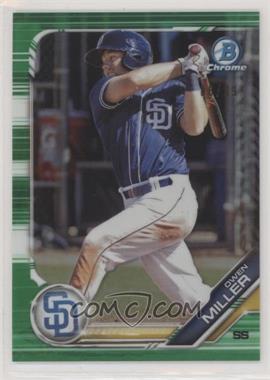 2019 Bowman Draft - Chrome - Green Refractor #BDC-186 - Owen Miller /99