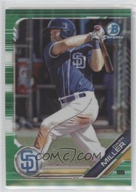 2019 Bowman Draft - Chrome - Green Refractor #BDC-186 - Owen Miller /99