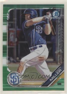 2019 Bowman Draft - Chrome - Green Refractor #BDC-186 - Owen Miller /99