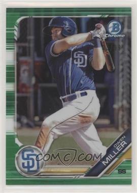 2019 Bowman Draft - Chrome - Green Refractor #BDC-186 - Owen Miller /99