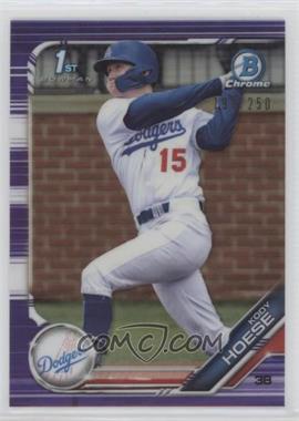 2019 Bowman Draft - Chrome - Purple Refractor #BDC-187 - Kody Hoese /250