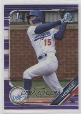 2019 Bowman Draft - Chrome - Purple Refractor #BDC-187 - Kody Hoese /250