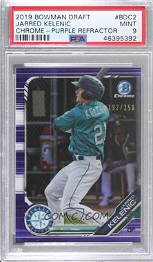 2019 Bowman Draft - Chrome - Purple Refractor #BDC-2 - Jarred Kelenic /250 [PSA 9 MINT]