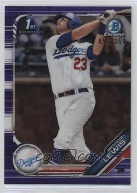 2019 Bowman Draft - Chrome - Purple Refractor #BDC-40 - Brandon Lewis /250