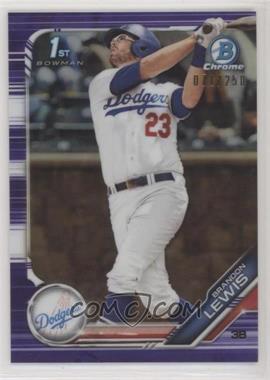 2019 Bowman Draft - Chrome - Purple Refractor #BDC-40 - Brandon Lewis /250