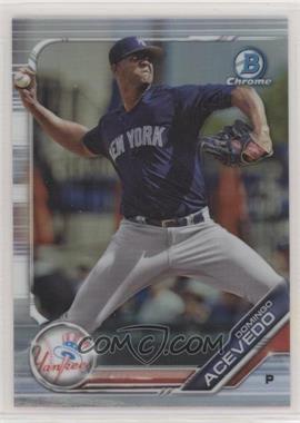 2019 Bowman Draft - Chrome - Refractor #BDC-102 - Domingo Acevedo