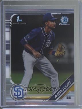 2019 Bowman Draft - Chrome - Refractor #BDC-85.1 - CJ Abrams (Fielding)