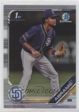 2019 Bowman Draft - Chrome - Refractor #BDC-85.1 - CJ Abrams (Fielding) - Courtesy of COMC.com