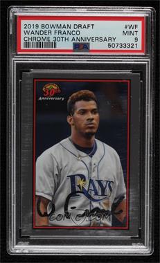 2019 Bowman Draft - Chrome 30th Anniversary of Bowman #B30-WF - Wander Franco (No Hat) [PSA 9 MINT]