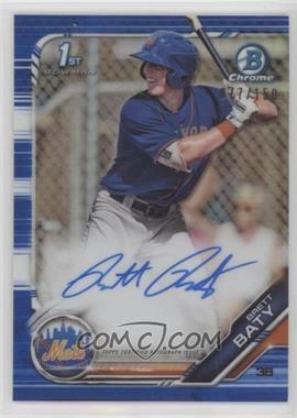 2019 Bowman Draft - Chrome Draft Pick Autographs - Blue Refractor #CDA-BB - Brett Baty /150