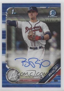 2019 Bowman Draft - Chrome Draft Pick Autographs - Blue Wave Refractor #CDA-BP - Beau Philip /150