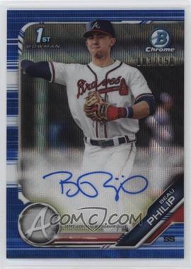 2019 Bowman Draft - Chrome Draft Pick Autographs - Blue Wave Refractor #CDA-BP - Beau Philip /150