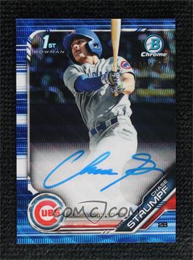 2019 Bowman Draft - Chrome Draft Pick Autographs - Blue Wave Refractor #CDA-CS - Chase Strumpf /150