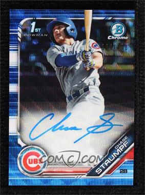 2019 Bowman Draft - Chrome Draft Pick Autographs - Blue Wave Refractor #CDA-CS - Chase Strumpf /150