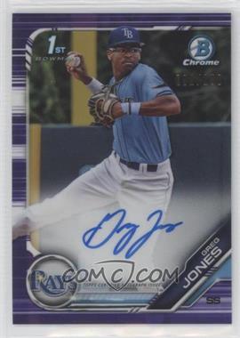 2019 Bowman Draft - Chrome Draft Pick Autographs - Purple Refractor #CDA-GJ - Greg Jones /250