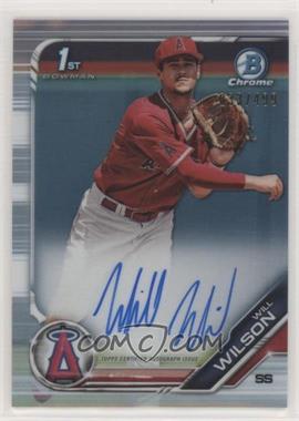 2019 Bowman Draft - Chrome Draft Pick Autographs - Refractor #CDA-WW - Will Wilson /499